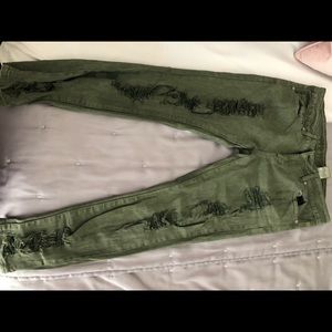 VIP green skinny jeans